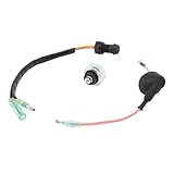 Öldrucksensor mit Kontrollleuchte für Motor, Außenborder 9,9 15 PS Motoröldrucksensor, ABS-Aluminiumlegierung 65W 85410 01 62Y 82504 10 66M 82127 10