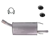 BESTPRICE Auspuff Schalldämpfer Set 1x Endschalldämpfer, mit Montagematerial Kompatibel mit OPEL CORSA B (S93)