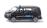 Siku 1548, VW T5 Sondereinsatzkommando, Metall/Kunststoff, Schwarz, Spielzeugauto für Kinder, Detailgetreue Gestaltung, Heckklappe zum Öffnen