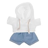 Garneck 1 Satz Plüschbärenkleidung Outfit -kleiderdekor Bären Sie Austauschbares Kleid Kapuzen -Sweatshirt & Hosen Tierisches Tuch Winzige Kleidung Plüschpuppenkleidung Stoff