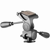 Walimex Pro FT-6653H Aluminium Pro-3D-Neiger (Belastbarkeit 6kg, Friktionskontrolle, große Schnellwechselplatte, Fallsicherung)