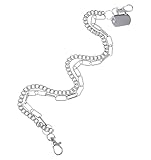 ValueBargain Hosen Ketten, Wallet Chain Männer Doppellagiges Design, Robuster Karabinerverschluss für Jeans, Gürtel & Gothic Mode, Unisex