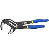 Vielseitige S&R-Wasserpumpenzange 242mm – Kombizange & Rohrzange aus CR-V-Werkzeugstahl mit Phosphatierung, 7-Positionen-verstellbar, ergonomische Griffe für Klempner-, Montage- und Wartungsarbeiten