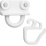 Gardinengleiter 24 Stück passend für IKEA KVARTAL Gardinen System Ersatz Rollen Einsätze