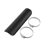 Hitzeblech Auspuff, Qiilu Motorrad Hitzeschild, Universal Motorrad Auspuff Hitzeschild Muffler Staight Cover(Swarchz)