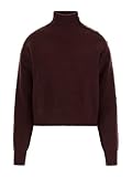 Guess Women's Long Sleeve Zylee Mock Neck Sweater, Red Noir