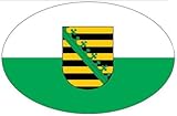 Autoaufkleber Wappen Fahne Sachsen Flagge NEU Aufkleber