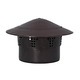 Kanalisationsentlüfter Dachentlüftung Ø DN 110 mm BRAUN | Dachentlüfter PP Entlüftungshaube Kunststoff Abwasserentlüftung Belüftungsdach