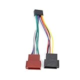 Kabelbaumadapter, 16-poliger ABS-ISO-Bus-Kabelbaumsteckeradapter Passend für JVC für kenwood iso-adapter kenwood adapter 16 pin kenwood adapter adapter autoradio sony 16 pin kurz radio adapter s