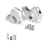 LYBH Lenkererhöhung Motorrad-Lenkererhöhung Für R1300GS R 1300 GS 2024 – Erhöhung Der Drag-Lenkerklemme, Verlängerungsadapter Lenker Riser Clamp(Silber)