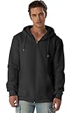 Smith & Solo Hoodie Herren Reißverschluss – Sweatjacke Kapuzenjacke Zipper Kapuzenpullover Hoodies Männer Kapuzenpulli Regular Fit (Anthrazit L)