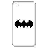 GreenIT 4 Stück 5cm Batman Handy Smartphone Auto Aufkleber Tattoo die Cut Decals Deko Folie (schwarz)