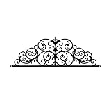 perfk Wandkunst-Dekor, Türaufsatz, dekorative Plakette, Metallornament, Türrahmen-Dekor, schwarz, für, Flur, Eingangsbereich, Innen-Toilette