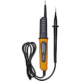 Kopp Spannungsprüfer 2-polig mit LED Anzeige 6-400 V, 1 Stück, gelb/Schwarz, 324203013