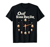 Oh Schon Bier Uhr Biertrinker Brauer Bierparty T-Shirt