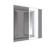 Wip Insektenschutz Fliegengitter Plissee-Doppeltür 240x240cm, weiß