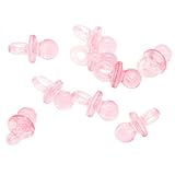 PARTY DISCOUNT Schnuller 2 cm, 10 Stk., rosa, Kunststoff