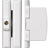 ABUS Fenster-Zusatzsicherung FTS88 AL0125 - ABUS-Sicherheitslevel 9-31739 - weiß & Scharnierseitensicherung FAS97 - Fenster-Zusatzschloss für die Scharnierseite -10-11782 - Weiß