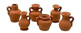 ZauberDeko Wichtel Zubehör Miniatur Krug Amphore Wichteltür Weihnachten Krippe 6 Stück