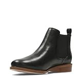 Clarks Damen Taylor Shine Chelsea Boots, Black Leather, 39 EU