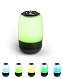 VidaTeco Bluetooth Lautsprecher mit Licht Powerful Musikbox Tragbarer Bluetooth 5.0 TWS Pairing 10H Battery Life,RGB Lichter, TWS Kopplung，AUX, TF Karte, Geeignet Outdoor/Party/Reisen (C9)