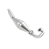 Gazechimp Auto Rc 15003 Auspuff Tuning Für RC HSP FG 1: 5 Monster LKW Auto Silber