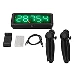 Drahtloser -Timer, Batteriebetriebene Sprint-Rennuhr, Stoppuhr für Fahrrad-Geschwindigkeitstraining, Skaten und Motorradfahren (EU-Stecker)