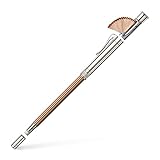 Graf von FABER-CASTELL 118567 - Perfekter Bleistift mit Verlängerer, Spitzer und Radiergummi, platiniert, Braun