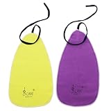 MILISTEN 2Pcs Reinigung Tuch Klarinette Piccolo Flöte Sax Saxphone Oboe Innen Rohr Tupfer Tuch Reinigung Pflege Werkzeuge(Gelb, Lila)