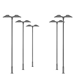 Evemodel 5 Stück Modell warm weiß Lampe Spur H0 1:87 Beleuchtung Bahnsteiglicht Straße Landschaftsbau