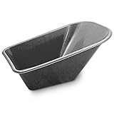 BITUXX Schubkarre 100L Schubkarren Schiebkarre Scheibtruhe Bauschubkarre mit PVC Wanne und Luftreifen bis 250kg (Ersatz PVC Mulde Schwarz)