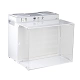 HEPA H12 Hotte aspirante laminar Flow avec filtre HEPA, 43 x 33 cm, ventilateur FFU, système de filtration à air, double ventilateur, hotte portable pour laboratoires, salles blanches et laboratoires
