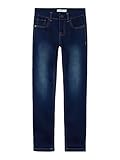 NAME IT Jungen Nkmtheo Xslim Swe Jeans 3113-th Noos Hose, Dark Blue Denim, 152 EU