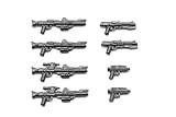 BricksStuff BrickArms Clone Trooper Specialist Waffenset – 8-teiliges Waffen-Set für Minifiguren – Blaster der Klonkriegs-Ära, Hochwertige Qualität, Made in USA