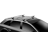 Thule Raised Rail Evo Fußsatz für Fahrzeuge mit offener Reling, 710410, Black (schwarz), Einheitsgröße