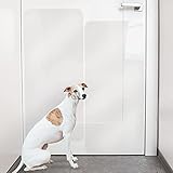 PROTECTO 2-Pack Kratzschutz für Türen – Hund & Katze Kratzschutz – 90 x 40 cm strapazierfähige Tür Abdeckung – Groß, Robust & Durchsichtig –Transparent Fensterschutz & Kratzmatte für Katzen