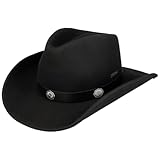 Stetson Tamalo Westernhut Packable Wollfilzhut Herren Herbst-Winter schwarz L (58-59 cm)