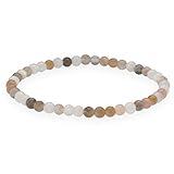 Lebensquelle Plus Mini Kugelarmband | 4mm | Hochwertiges Edelsteinarmband (Mondstein)