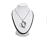 Yudu Mini Schmuckbüste Dekobüste Schaufensterbüste H15,50cm Kunstleder Weiss