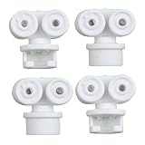 Halter für Schiebegardine 146961 passend für altes IKEA VIDGA Gardinensystem Paneelwagen Gleiter Gardinengleiter (4 Stück)