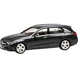 herpa Modellauto Mercedes-Benz C-Klasse T-Modell, Miniatur im Maßstab 1:87, Sammlerstück, Made in Germany, Modell aus Kunststoff