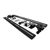 NRUXDYNAcv 2 Stück Kompatibel for Infiniti QX60 2022-2024 Ausfahrbare elektrische Trittbretter Seitenstufen Nerf Bar Aluminium Schwarz Elektrische Seitenstufen Automatische Powersteps