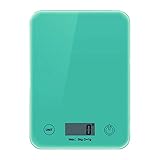 HEATED Home Mini-Präzisions-Küchenwaage 5000g mit einem Gewicht von Kaffee Bäckereiwaage Gehärtetes Glas Elektronische Waage