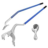 GOPLUS Montage-/Demontagehebel für Reifen, 3er Set Montagewerkzeug für Reifenwechsel, Reifenmontagegerät für Auto, LKW, Bagger & Anhänger, für 44-62 cm Reifen (Blau)