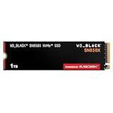 WD_BLACK SN850X NVMe SSD 1 TB interne SSD (Gaming Speicher, PCIe Gen4-Technologie, Lesen 7.300 MB/s, Schreiben 6.300 MB/s) Schwarz