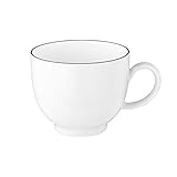 SELTMANN WEIDEN Kaffeetasse - 0,22 L - Durchmesser: 10,7 - Höhe: 6,7 cm - Lido - Form: Rund - 10826 Weiß - Black Line