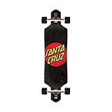 Santa Cruz Longboard Komplettboard Classic Dot Drop Through 91,4cm (Black)