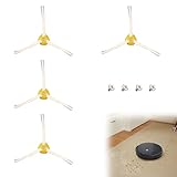 4er Pack Ersatzbürsten Set,Seitenbürsten Für Roomba 600/700/800/900 Series 614 675 692 677 850 860 865 870 880 885 890 960 Roomba Ersatzteile,Staubsauger Zubehör Bürsten Mit 3 Seitenbürsten