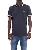 BOSS Herren Paddy Poloshirt aus Baumwoll-Piqué mit Streifen an Kragen und Ärmelbündchen