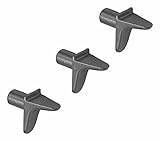 40x Bodenträger mit Auflage Ø5mm MADE IN GERMANY rostfrei Regalbodenträger, Fachbodenträger, Regalstifte, Regalbodenhalter, Regal Stifte